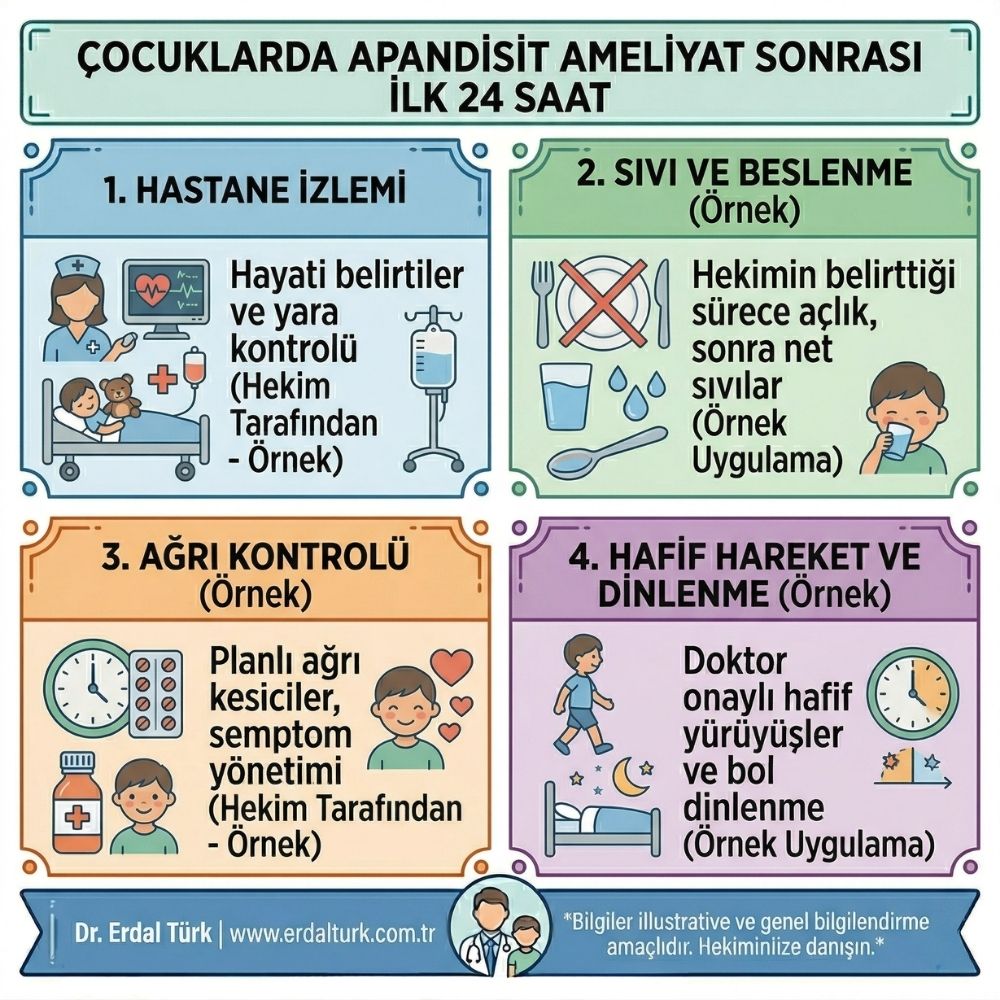 Ã§ocuklarda apandisit ameliyatÄ± sonrasÄ±