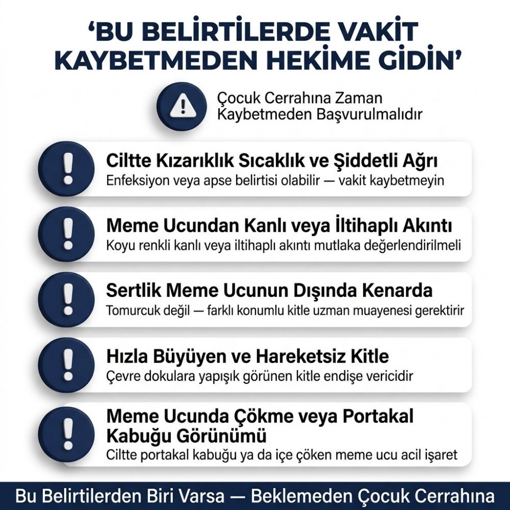  8 yaÅÄ±nda kÄ±z Ã§ocuÄunun memesinde sertlik