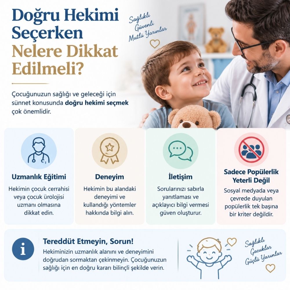 Ã§ocuk sÃ¼nneti iÃ§in hangi bÃ¶lÃ¼me randevu alÄ±nÄ±r